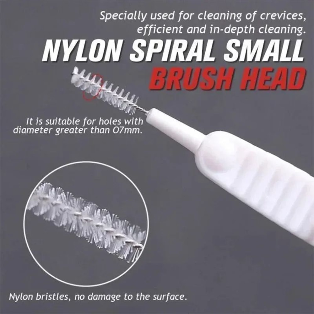 Micro Nylon Shower Cleaning Brush Nozzle Set For Bathroom Jets 4
