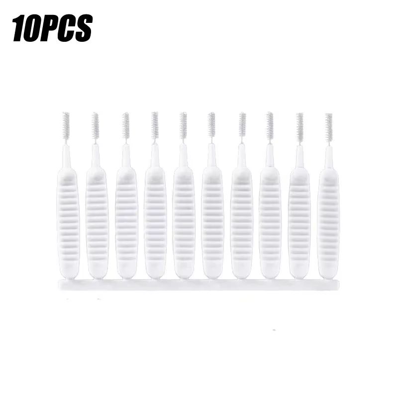 Micro Nylon Shower Cleaning Brush Nozzle Set For Bathroom Jets 7