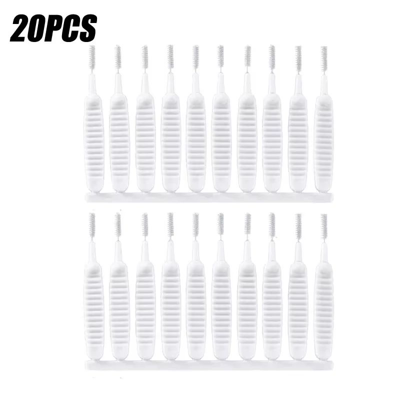 Micro Nylon Shower Cleaning Brush Nozzle Set For Bathroom Jets 8