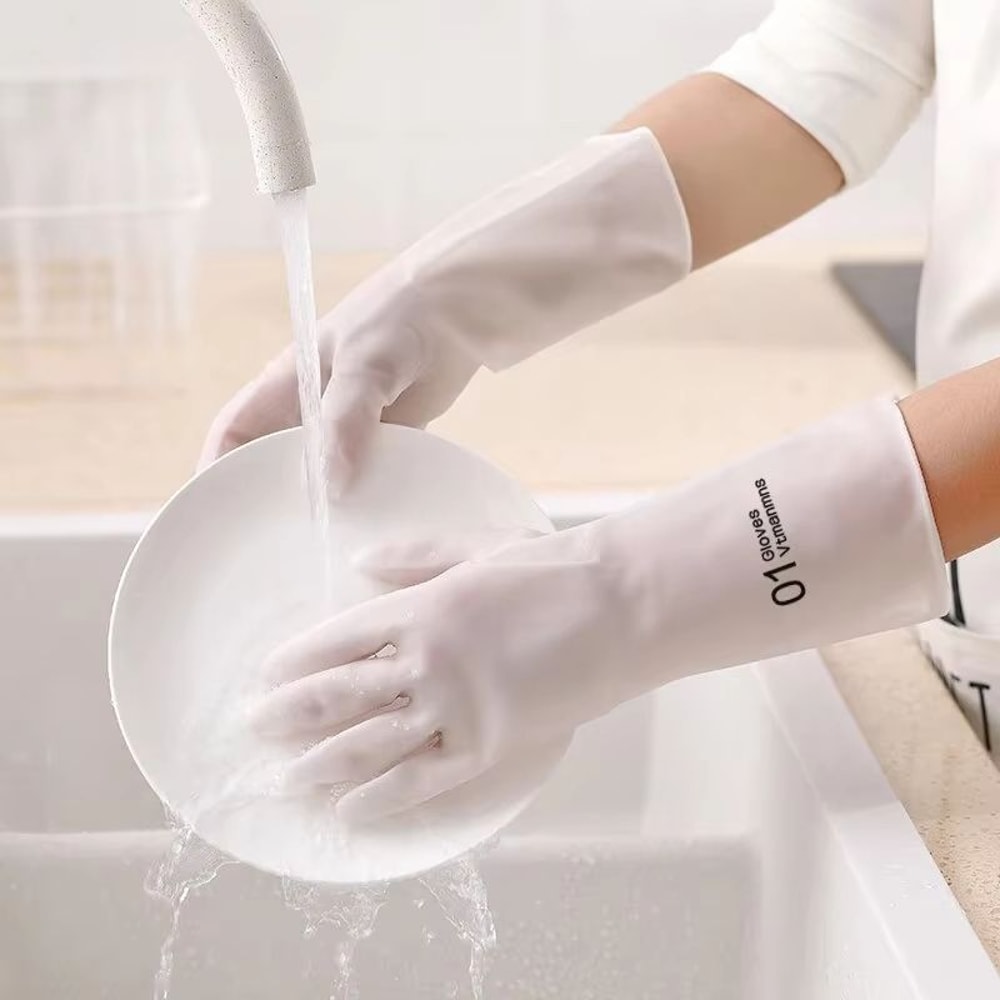 Waterproof Latex Kitchen And Housework Cleaning Gloves 5