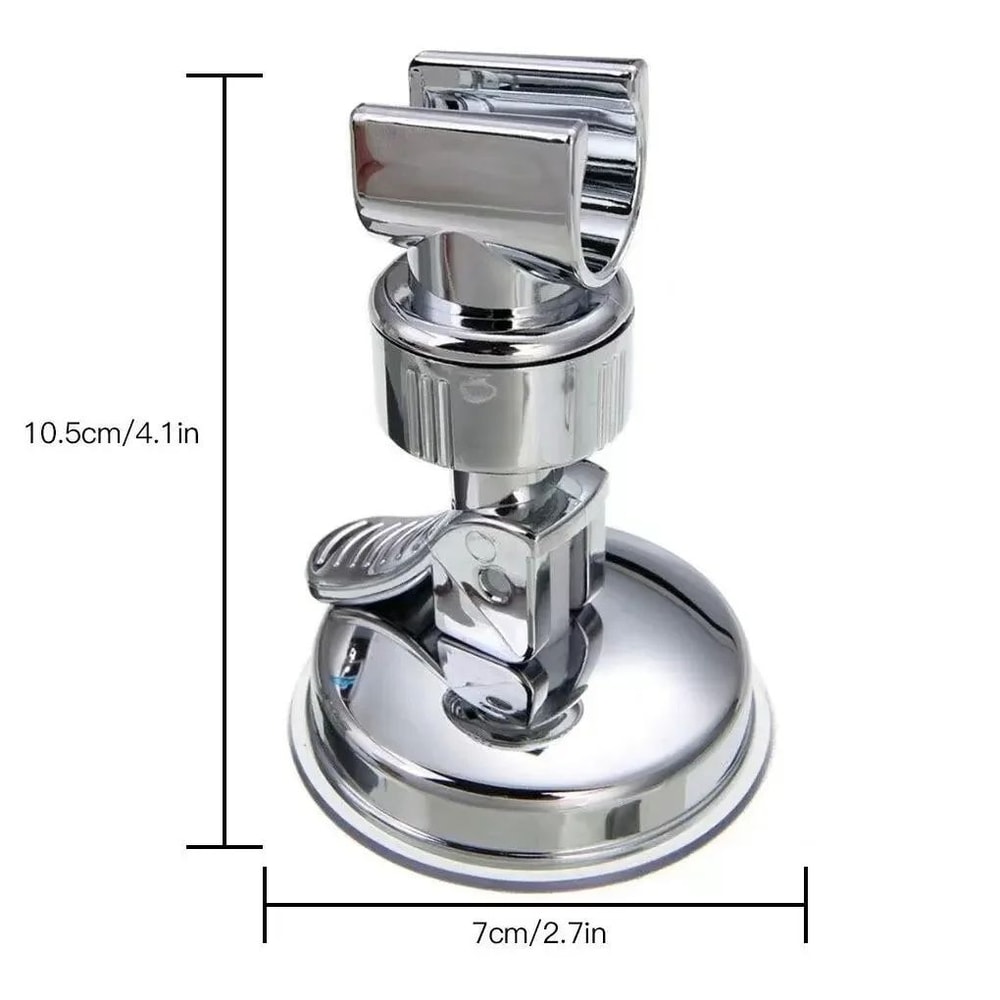 Adjustable Suction Cup Shower Head Holder And Bathroom Rack 5