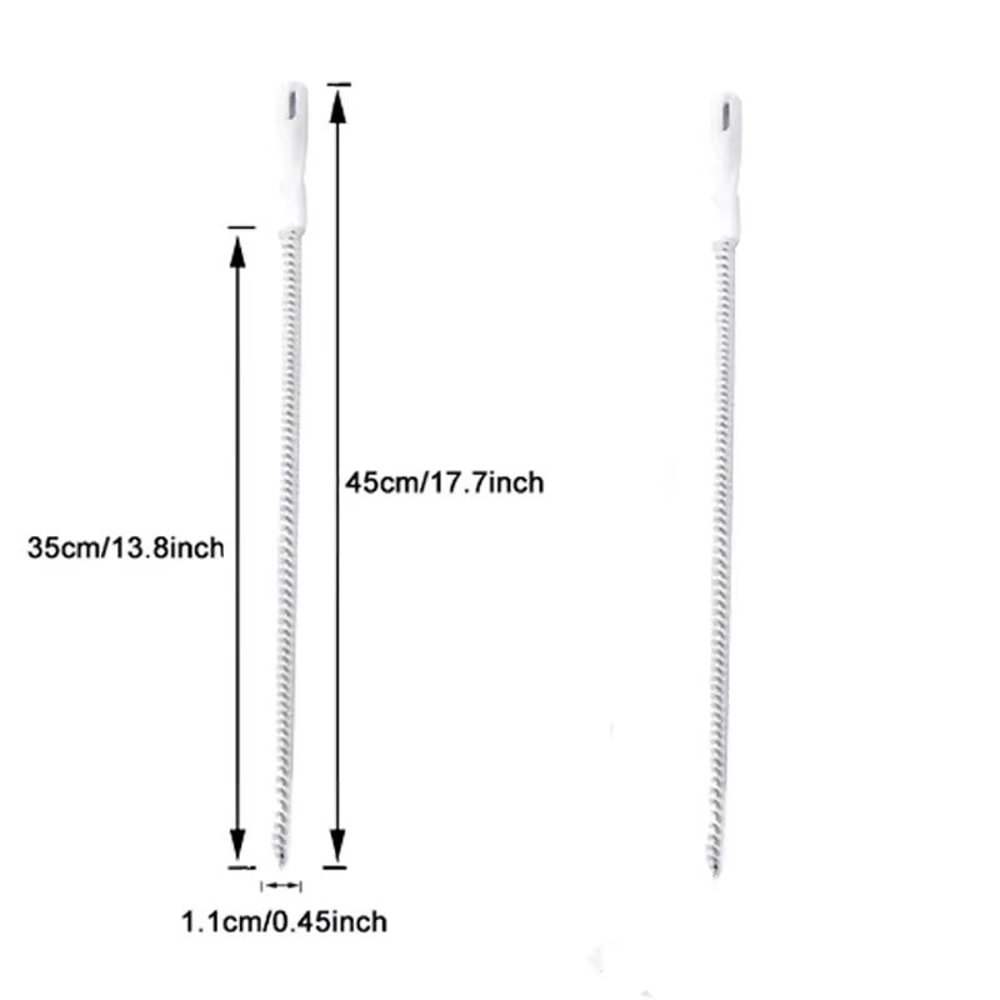 Flexible Drain Cleaning Brush Tool For Hair And Clog Removal 7