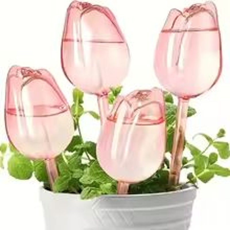 Pink Tulip Automatic Plant Watering Balls For Indoor And Outdoor Plants 9