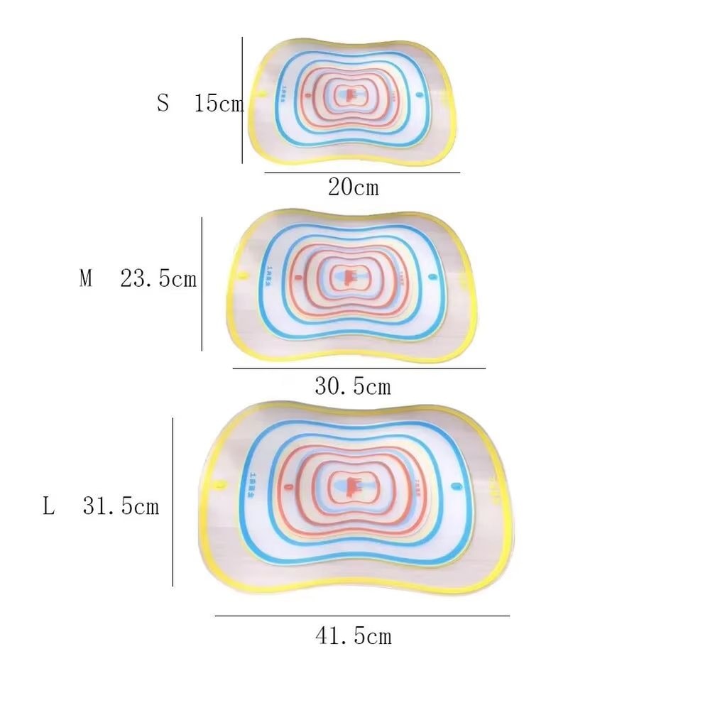 NonSlip Transparent Plastic Cutting Board For Kitchen Prep 5