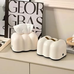 luxury wall mounted milk cloud tissue box holder for home and car