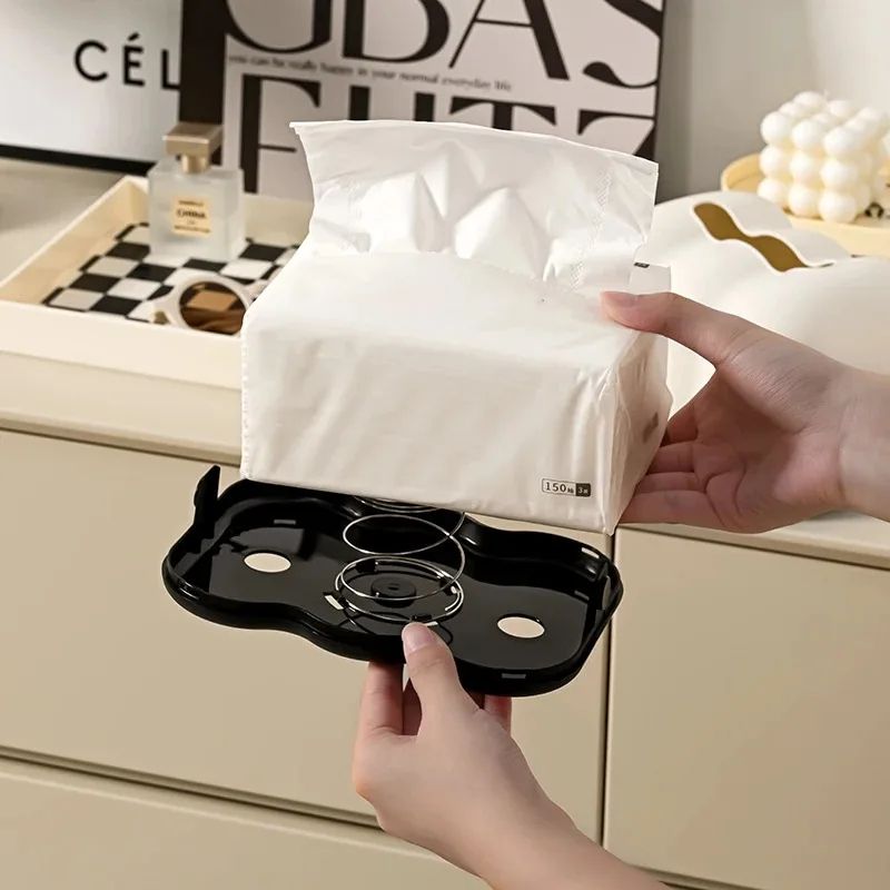 Luxury Wall Mounted Milk Cloud Tissue Box Holder For Home And Car 4