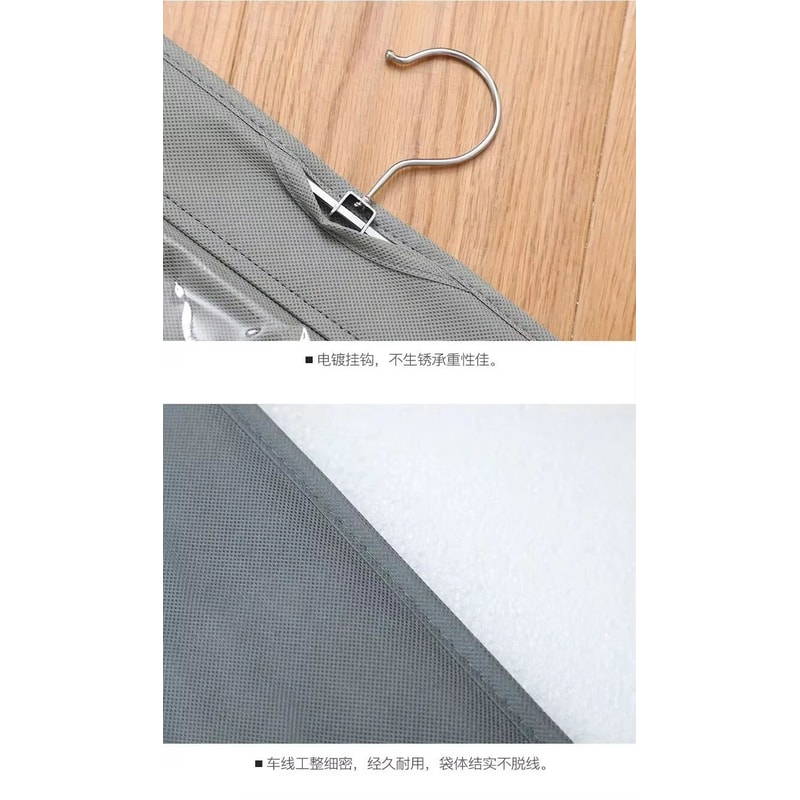 Transparent Hanging Handbag And Shoe Storage Organizer With Hanger 4