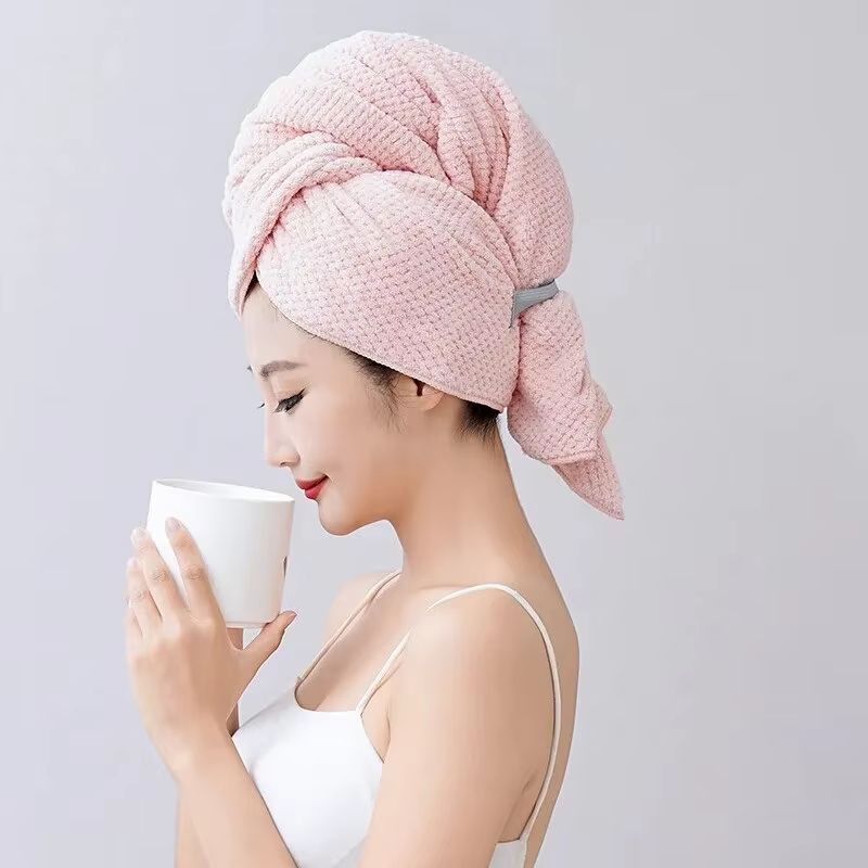 Premium ExtraLarge Microfiber Hair Drying Towel Wrap For Women With Secure Headband 6