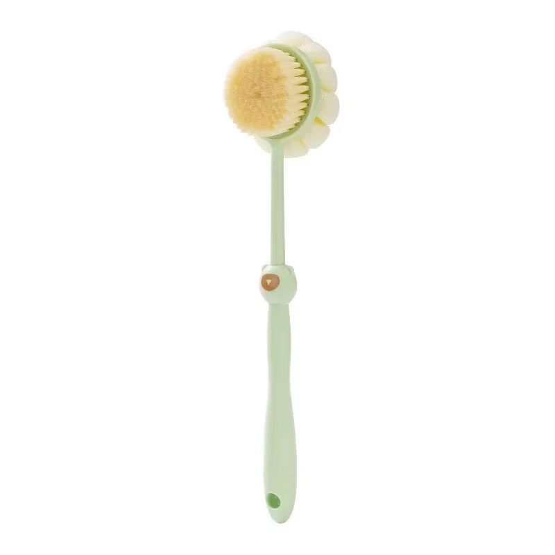 DualSided Silicone Body Brush With Long Handle For Deep Clean And Massage 6