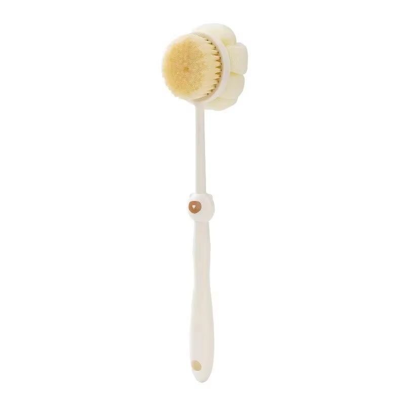 DualSided Silicone Body Brush With Long Handle For Deep Clean And Massage 7