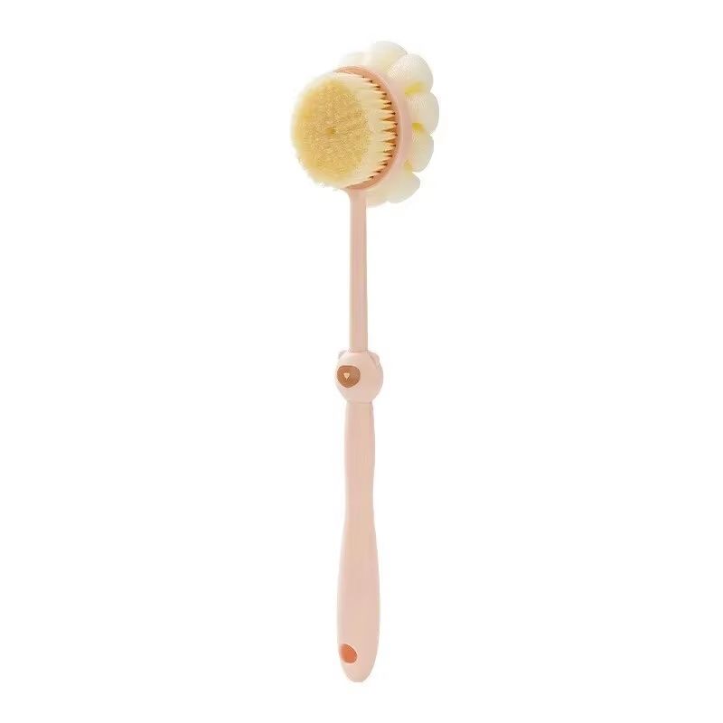 DualSided Silicone Body Brush With Long Handle For Deep Clean And Massage 8