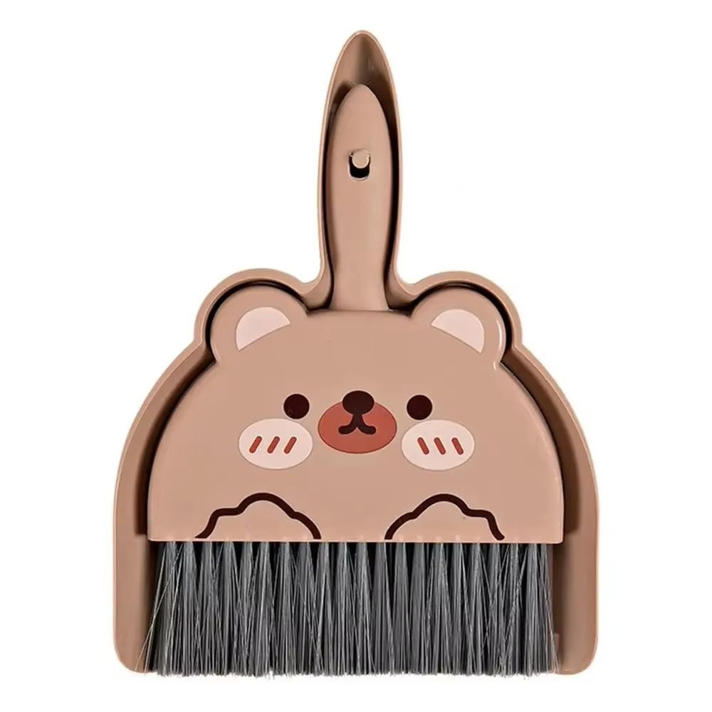 Cartoon Mini Broom And Dustpan Set For Keyboard And Small Surface Cleaning 1