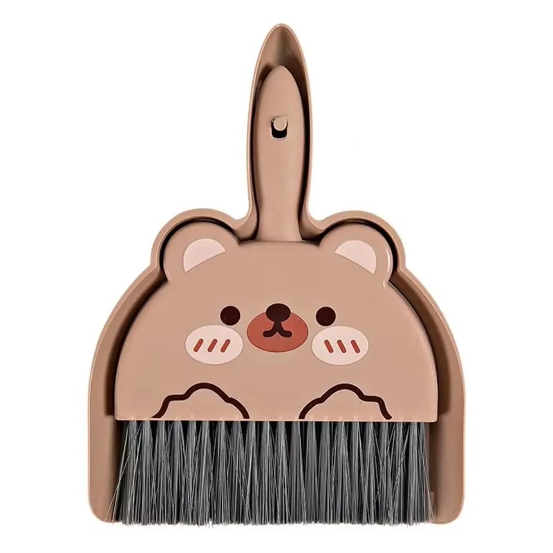 Cartoon Mini Broom And Dustpan Set For Keyboard And Small Surface Cleaning 1