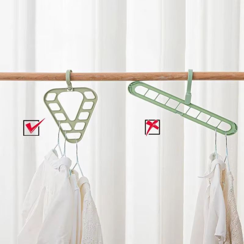Rotatable NineHole Multifunctional Clothes Storage Rack Hanger 3
