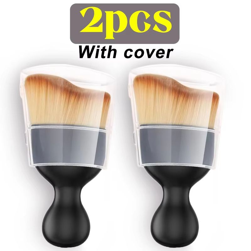 Car Interior Nano Cleaning Brush Set With Thick Soft Fur And Protective Covers 10