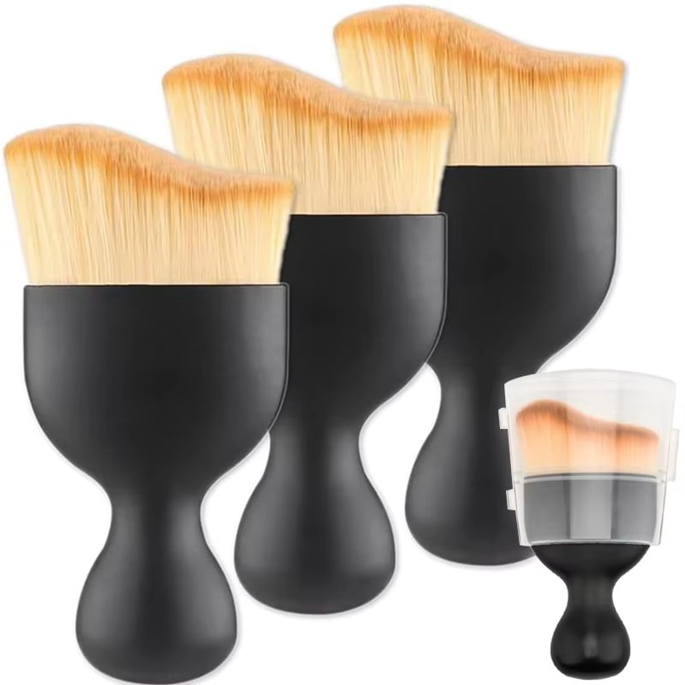 Car Interior Nano Cleaning Brush Set With Thick Soft Fur And Protective Covers 5