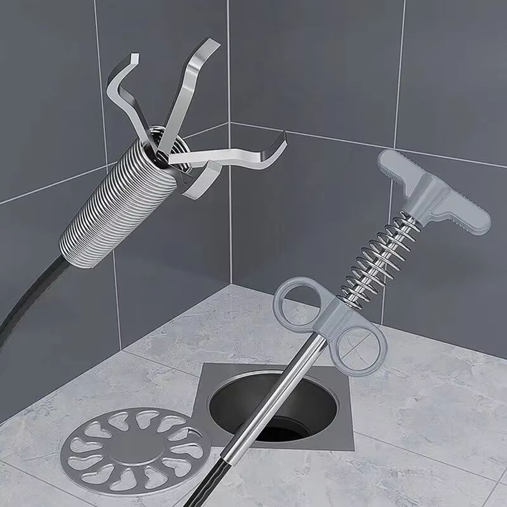 160 CM Flexible Sewer Pipe Unblocker Spring Drain Cleaning Tool 0