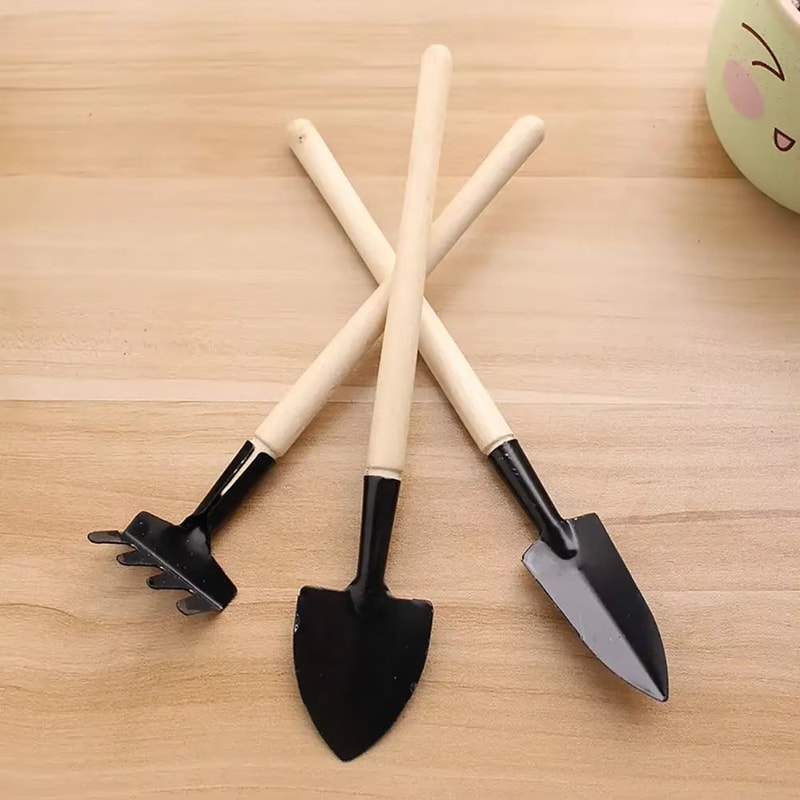 ThreePiece Mini Garden Tools Set For Planting And Soil Work 0