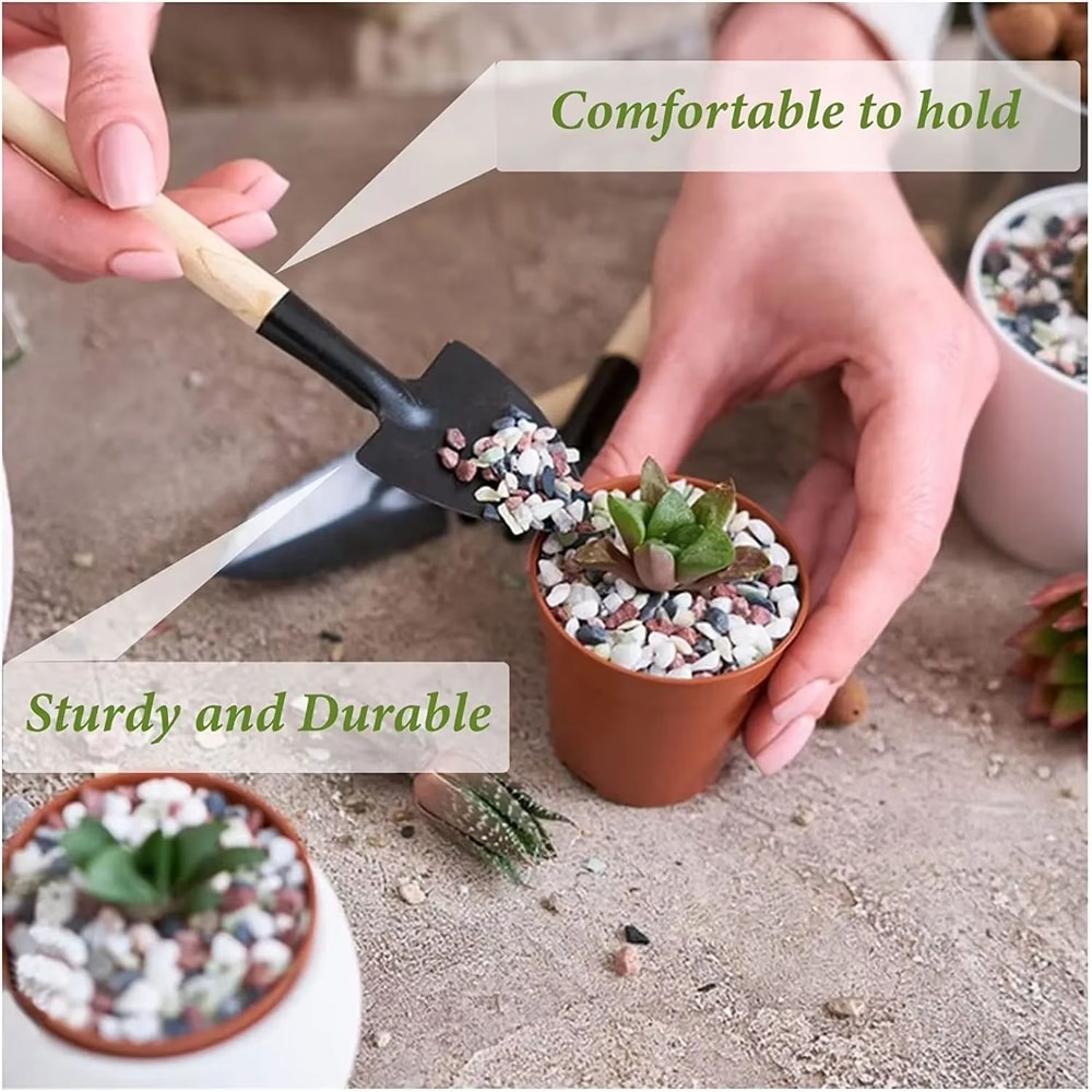 ThreePiece Mini Garden Tools Set For Planting And Soil Work 5