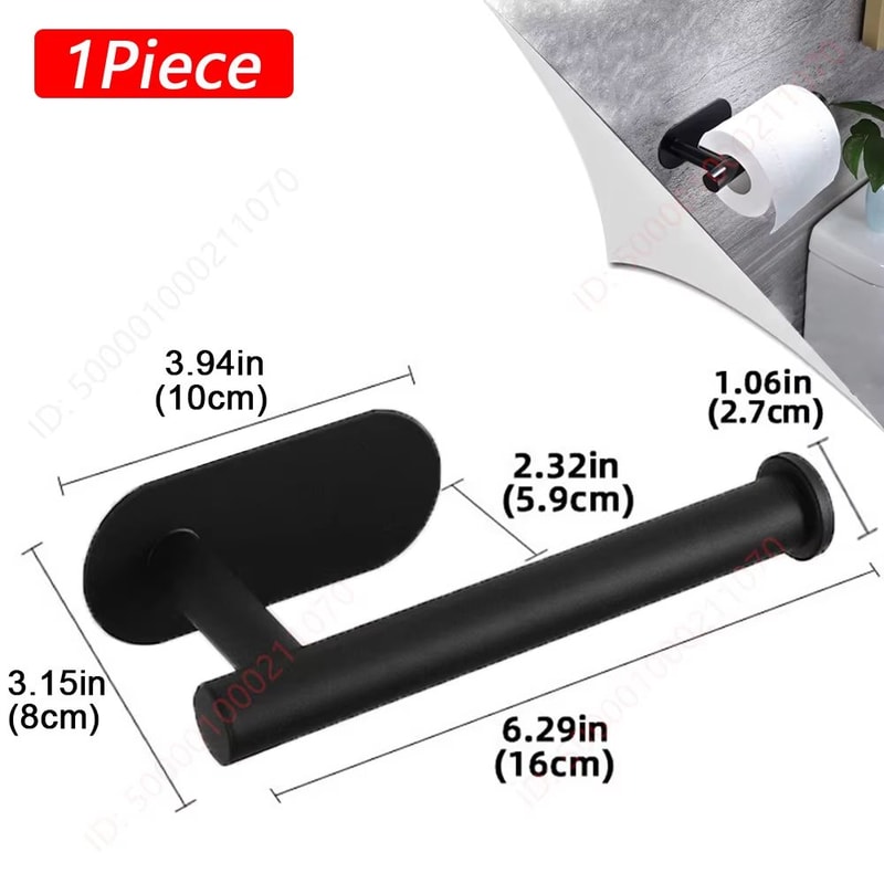 Adhesive Toilet Paper Rack And Paper Towel Holder For Bathroom And Kitchen 9