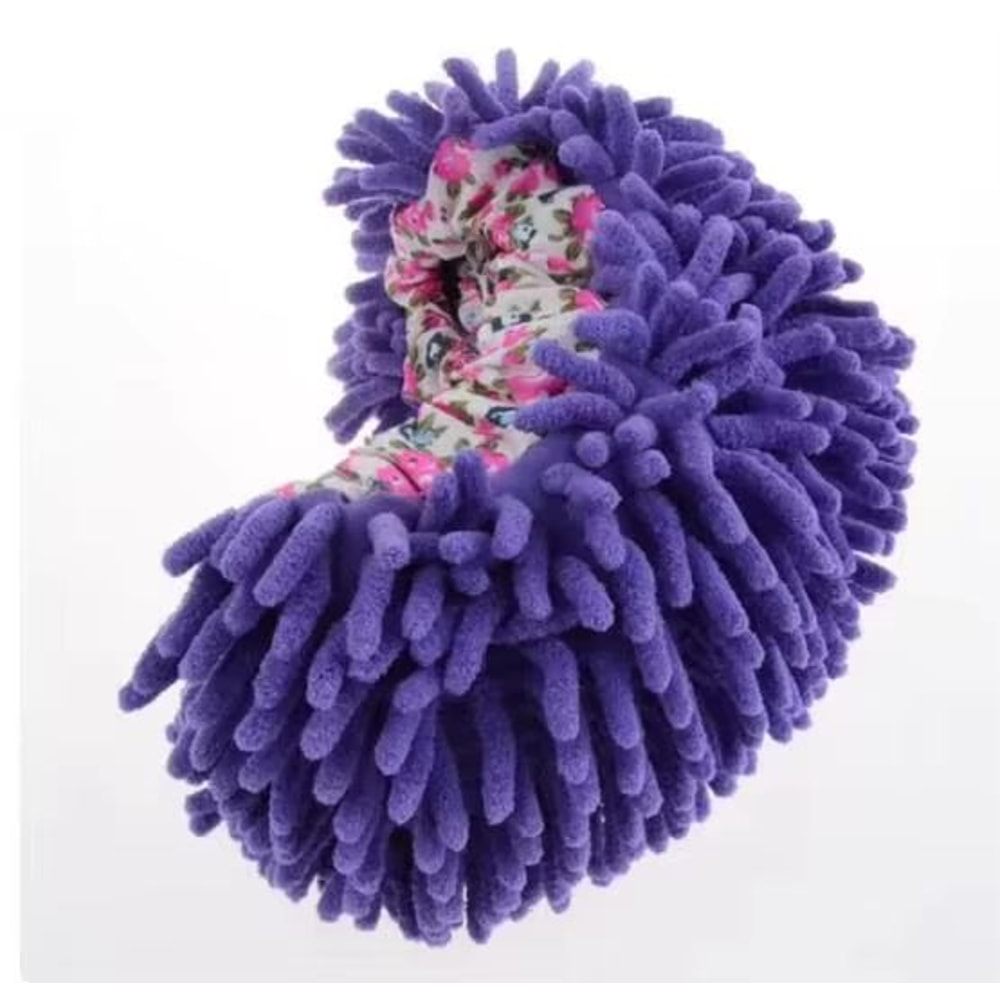 Chenille Mop Slippers Floor Cleaning Foot Covers 2Pack 7