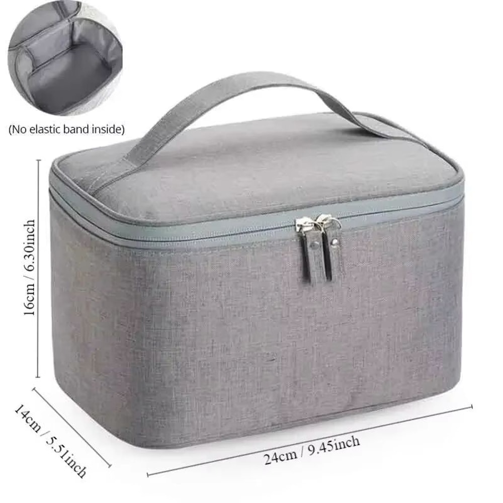 Mens Large Capacity Double Layer Toiletry Bag With Oxford Cloth 5