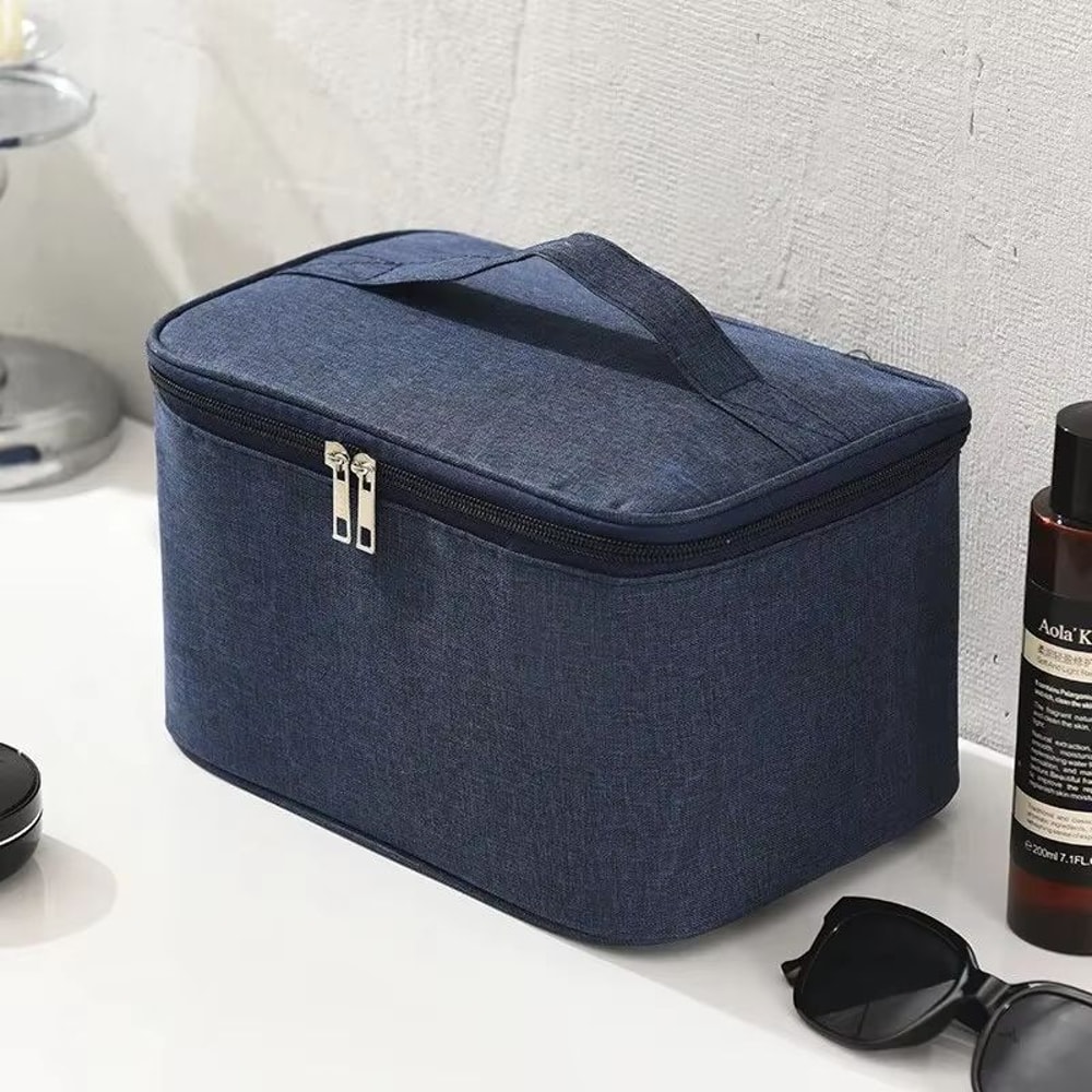 Mens Large Capacity Double Layer Toiletry Bag With Oxford Cloth 7