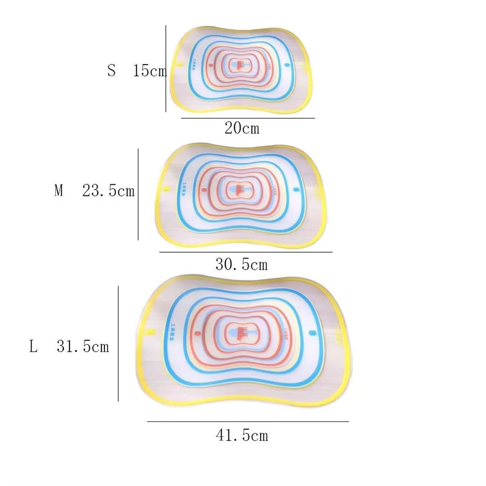 NonSlip Transparent Plastic Cutting Board For Kitchen Vegetable And Meat Prep 5