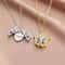 Exquisite Butterfly I Love You Pendant Necklace For Women 0