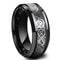 Stainless Steel Celtic Dragon And Heart Zircon Couple Ring Set For Men And Women 6