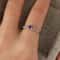 Sterling Silver Amethyst And Zirconia Temperament Ring For Women 4