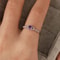 Sterling Silver Amethyst And Zirconia Temperament Ring For Women 4