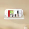 Folding Wall Mounted Storage Shelf Tray With PunchFree Installation And Phone Holder 4