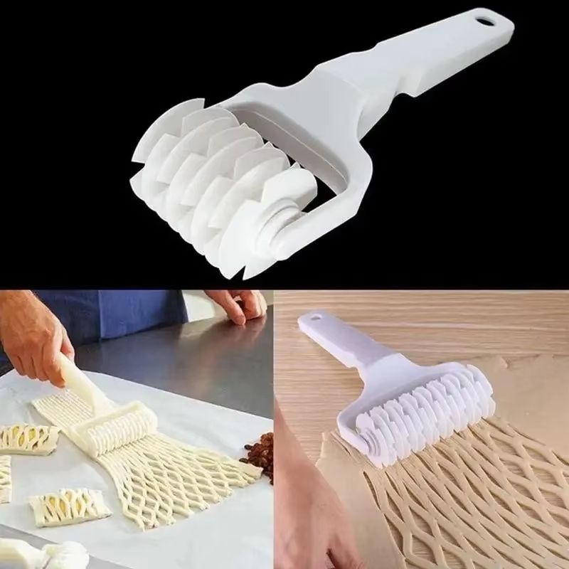 Pastry Lattice Dough Cutter Roller For Baking And Kitchen Prep 2