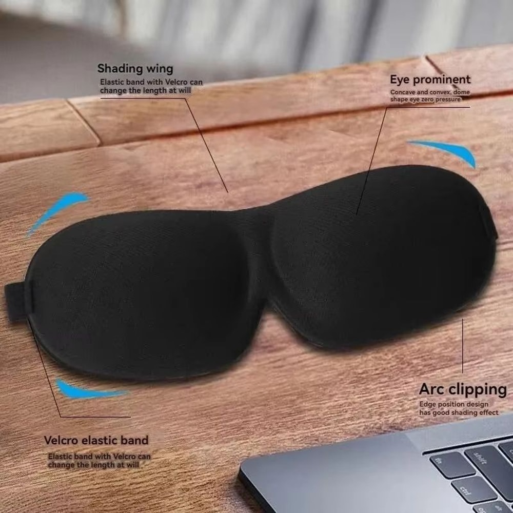 Premium 3D Blackout Sleep Eye Mask For Deep Rest 3
