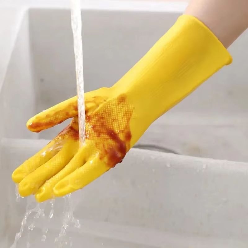 Premium Latex Waterproof Household Cleaning Gloves For Kitchen And Home 3