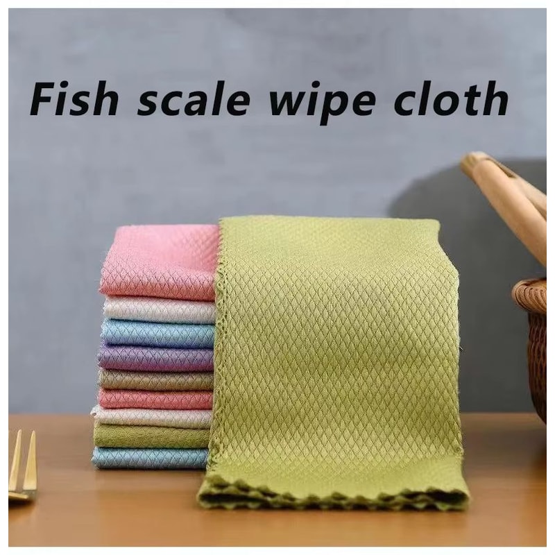 Microfiber Super Absorbent Cleaning Cloths For Kitchen Glass And Household 5