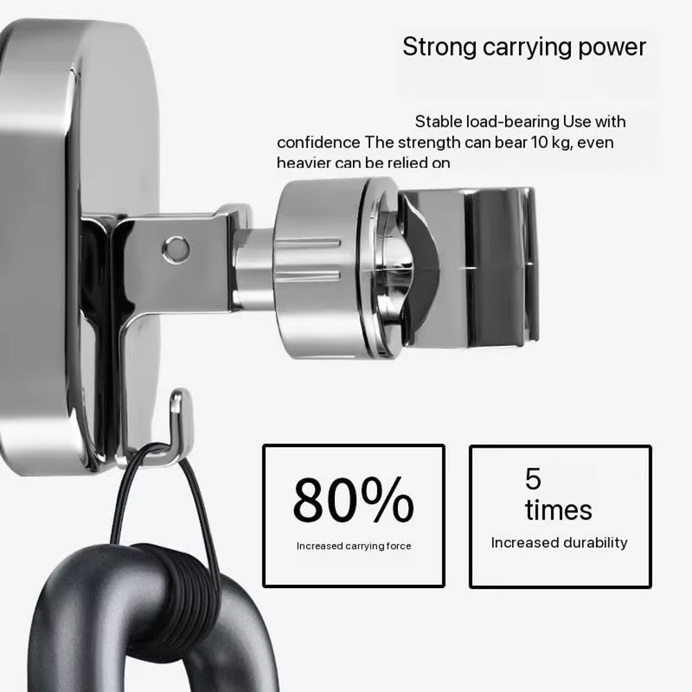 Adjustable Suction Cup Shower Rack With Handheld Shower Holder For Bathroom 2