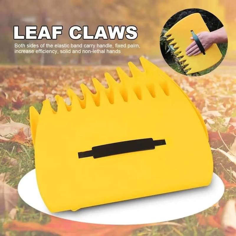 Leaf Hand Rake And Rubbish PickUp Claws For Garden And Yard Cleanup 4