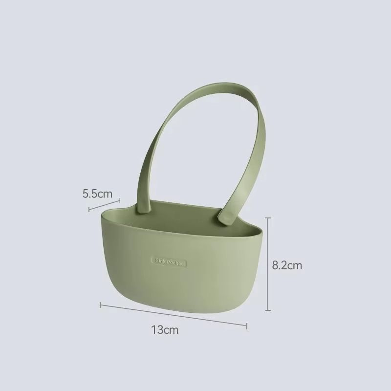 Kitchen Sink Sponge And Soap Holder Drain Basket Organizer 7