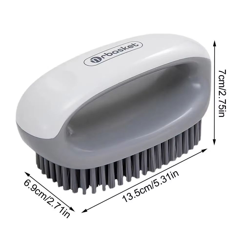 Soft Bristle AntiSlip Shoe And Laundry Cleaning Brush With Hangable Handle 8