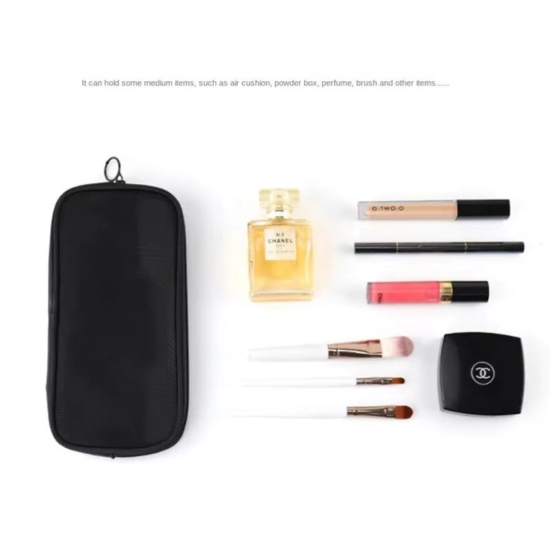 Mesh Transparent Cosmetic And Travel Toiletry Bag Organizer 1