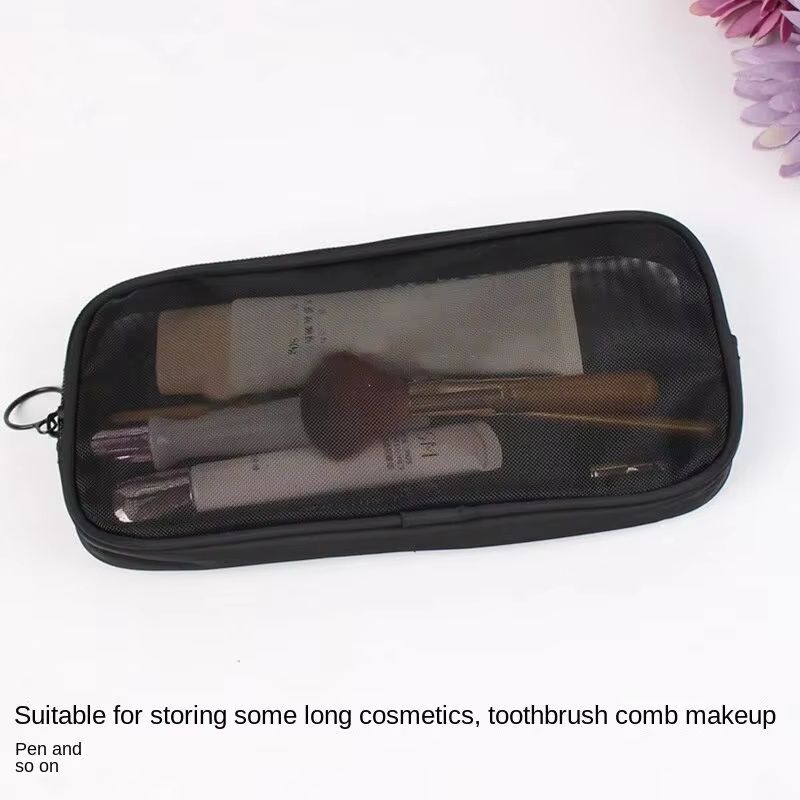 Mesh Transparent Cosmetic And Travel Toiletry Bag Organizer 2