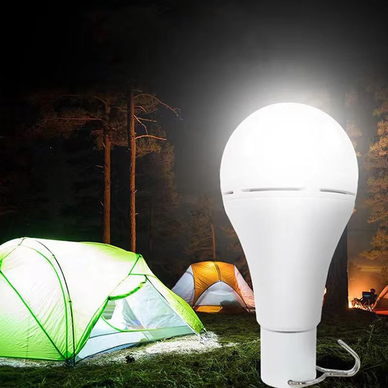 Solar Rechargeable Light Bulb With USB 5V Charging And Hanging Hook 5