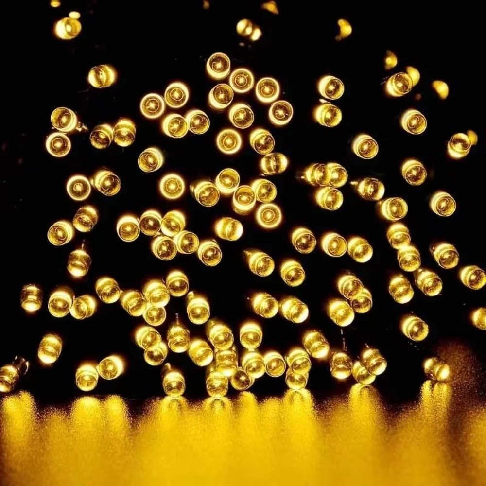 Solar String Lights Outdoor 8 Mode Twinkle Fairy Lights With Waterproof Solar Power 1