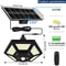 180 LED Solar Pendant Shed Light 1000 Lumen Remote Control Motion Sensor Lamp 3