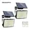 348LED Solar Outdoor Security Motion Sensor Light Waterproof Garden Garage Spotlight 14