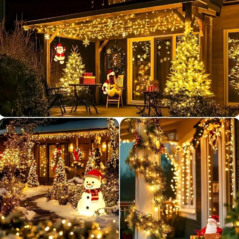Solar LED Starry Sky String Lights With 8 Lighting Modes For Outdoor Garden Yard Party 4