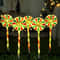Christmas Solar Candy Cane Pathway Lights 5Pack Outdoor Holiday Lawn Decorations 0