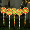 Christmas Solar Candy Cane Pathway Lights 5Pack Outdoor Holiday Lawn Decorations 0